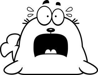 Scared Cartoon Seal