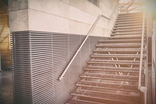 Metallic staircase