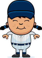 Girl Baseball Player