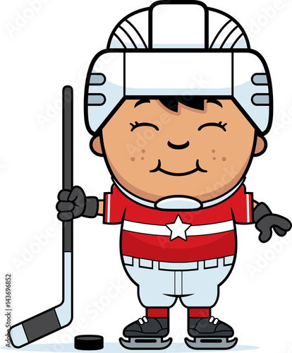 "Cartoon Hockey Player" Stock image and royalty-free vector files on