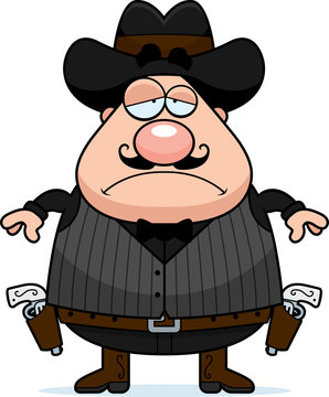 recommend clip art: Sad Cartoon Gunfighter