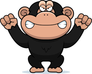 Angry Cartoon Chimp
