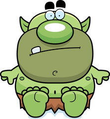 Cartoon Goblin Sitting