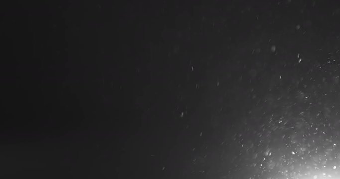dust particles explosion from right with light leak loopable, 4k 60fps prores footage
