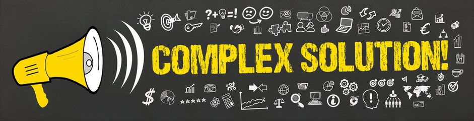 Complex Solution! / Megafon mit Symbole
