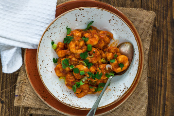 Sichuan-style prawns