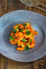 Sichuan-style prawns