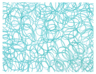 Crayon scribble background. Blue pastel crayon spot. Wax crayon texture. Backdrop with scratches and dots. Pencil Brush. Hand painted aquamarine grunge chalk. - 143703825