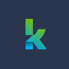 Letter K logo icon design template elements