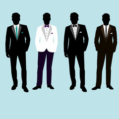 Wedding men's suit and tuxedo.