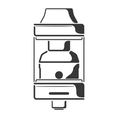 Black small bottom airflow cloud chasing tank atomizer icon