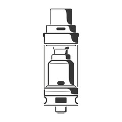 Black tank atomizer with top airflow icon