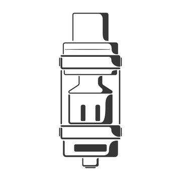 Black tank atomizer with coil head icon