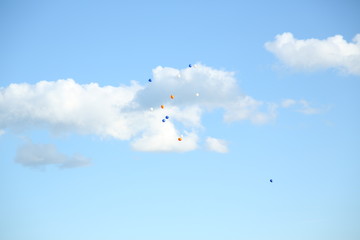 Balloons in the sky