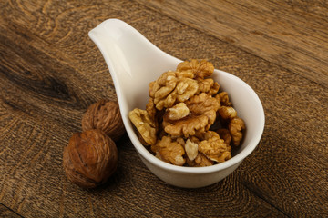 Opened walnuts