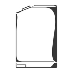 Black cornered mechanical box mod icon