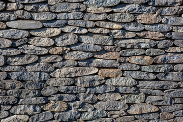 Closeup of stone wall use for construction business and designers