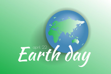 Earth day. Save planet.