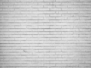 White brick wall for texture or background