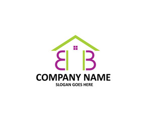 Twin B Letter House Logo