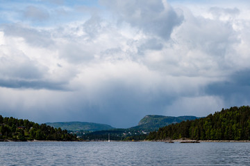 norway sea shore landscape view