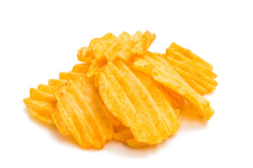 Wavy potato chips