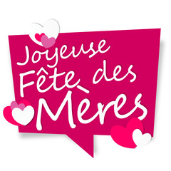 joyeuse Fête des mères rose