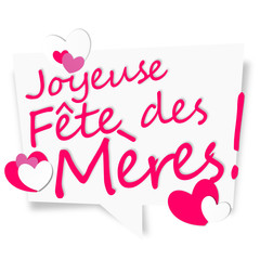 joyeuse Fête des mères ! blanc
