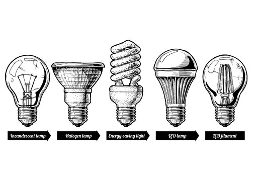 Hand Bulb Drawing Isolated Light Photos and Images | Shutterstock