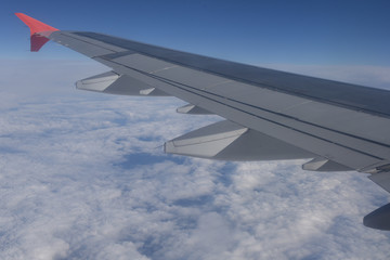 The view from the airplane