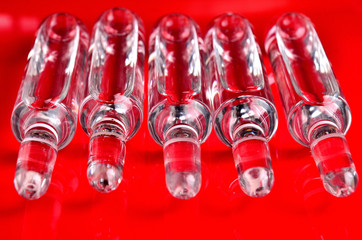 Ampoules for injections. Glass ampoules. Isolate