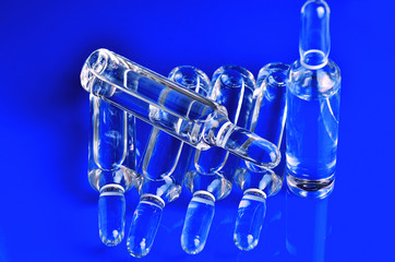 Ampoules for injections. Glass ampoules. Isolate