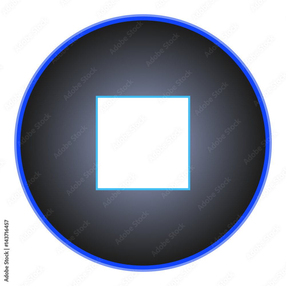 Aufkleber vector image button with a stop sign