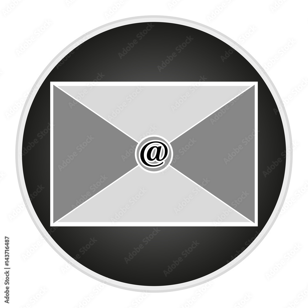 Poster vector image button with a message