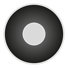 vector image button with the sign record
