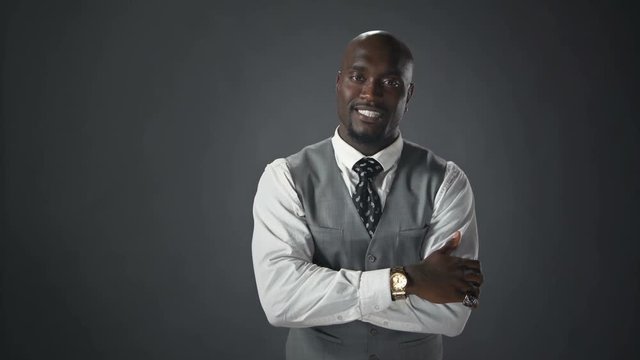 Confident Black Businessman
