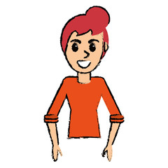 woman female avatar character image vector illustration eps 10