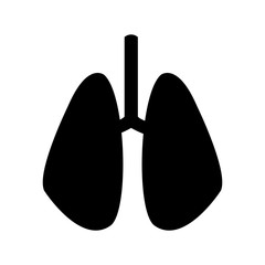 set of human lungs icon image vector illustration design  black silhouette