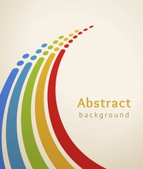 Colored stripes with circles.