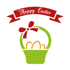 happy easter simple vector