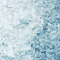 Pattern with transparent chaotic pixels on white background. Vector