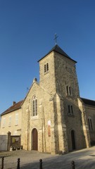 Fototapeta na wymiar Place de l'église, Les Loges en Josas