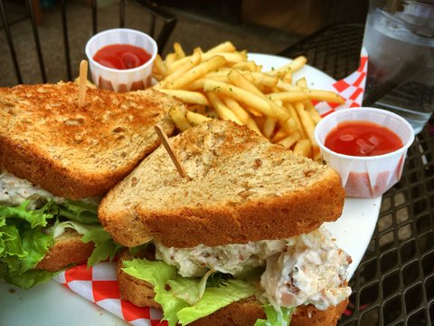 Chicken Salad Sandwich At A Deli