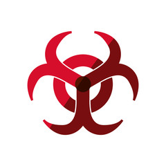 Biohazard advert sign icon vector illustration graphic design