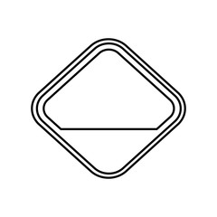 Empty attention sign icon vector illustration graphic design