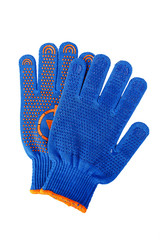 new Work Gloves Isolated On White.