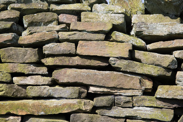 A dry stone wall texture