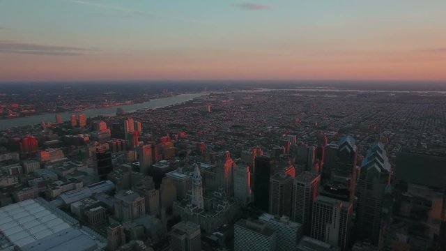 Aerial Pennsylvania Philadelphia September 2016 4K
