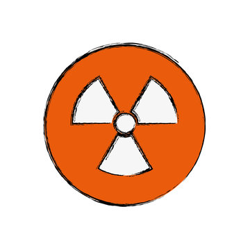 Nuclear sign advert icon vector illustration graphic design