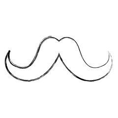 Vintage hipster mustache icon vector illustration graphic design